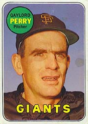 1969 Topps Baseball Cards      485A    Gaylord Perry